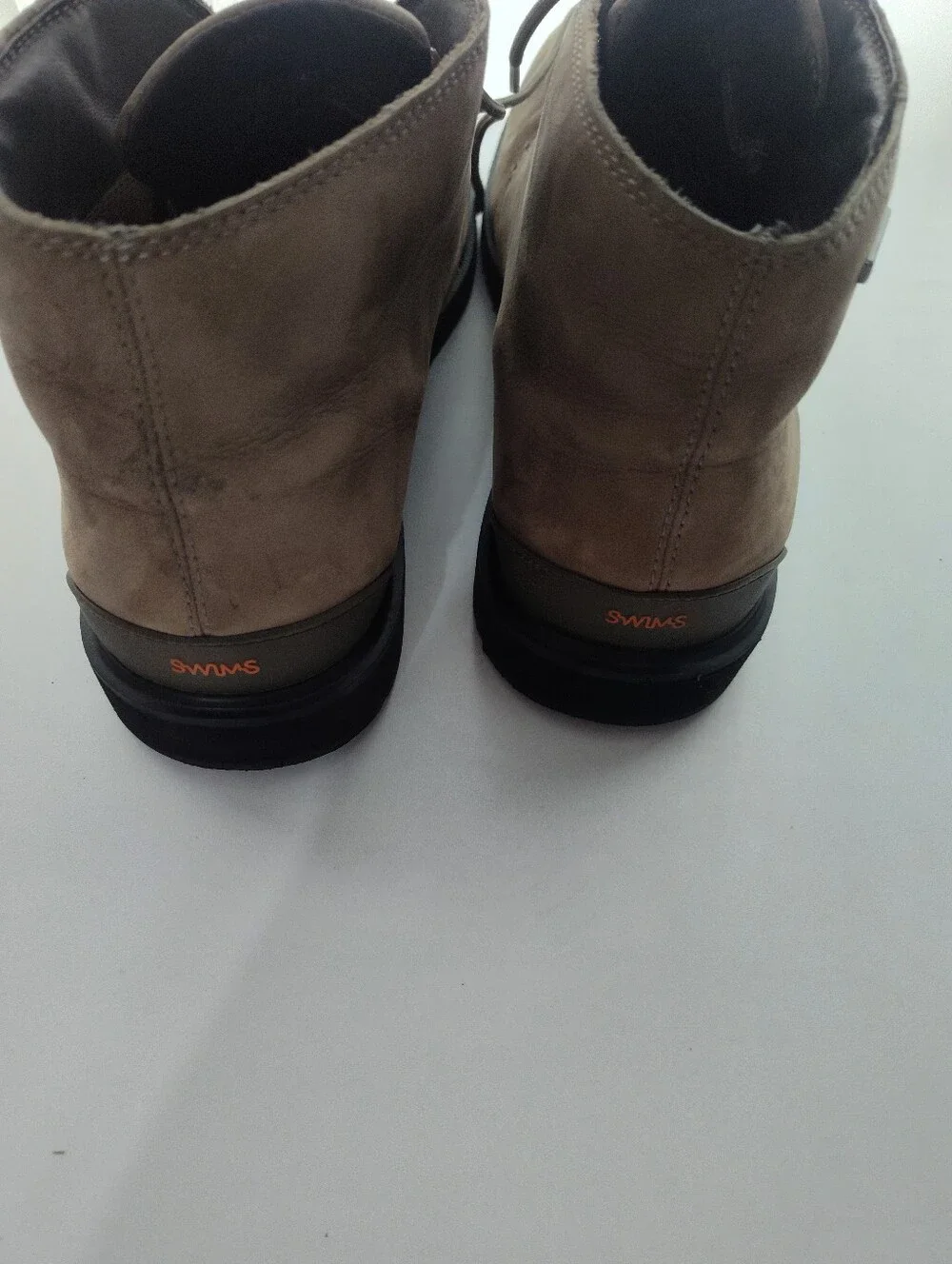 Swims Taupe Chukka Boots - Suede Lace-Up